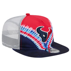 Houston Texans New Era Throwback Dye Golfer Snapback Hat Red/Navy - NFL