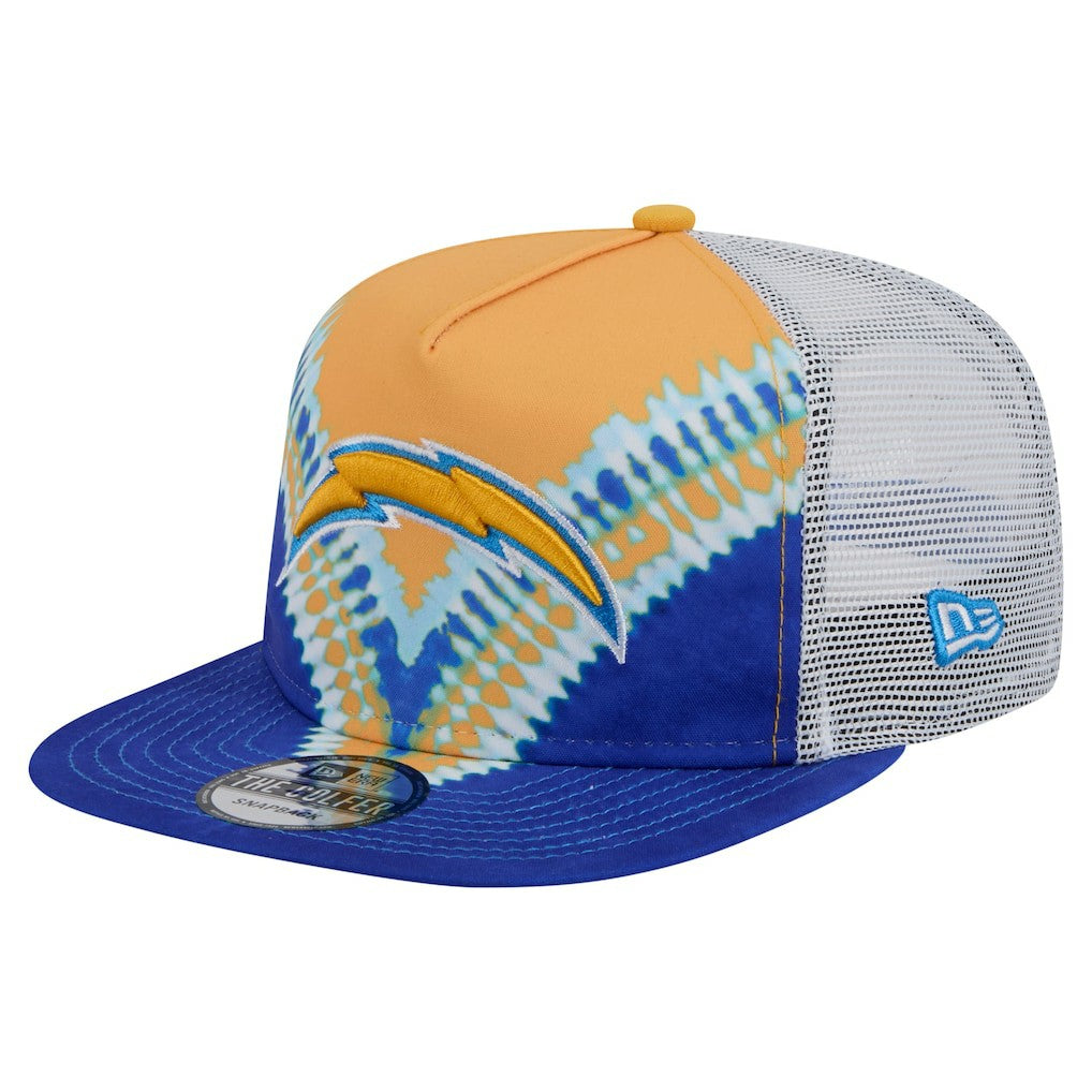 Los Angeles Chargers New Era Throwback Dye Golfer Snapback Hat Gold/Blue - NFL