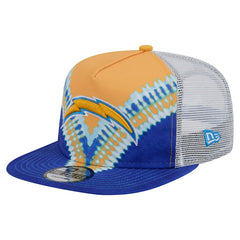 Los Angeles Chargers New Era Throwback Dye Golfer Snapback Hat Gold/Blue - NFL