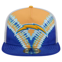 Los Angeles Chargers New Era Throwback Dye Golfer Snapback Hat Gold/Blue - NFL