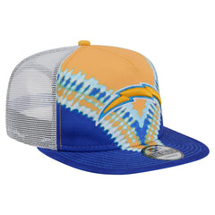 Los Angeles Chargers New Era Throwback Dye Golfer Snapback Hat Gold/Blue - NFL