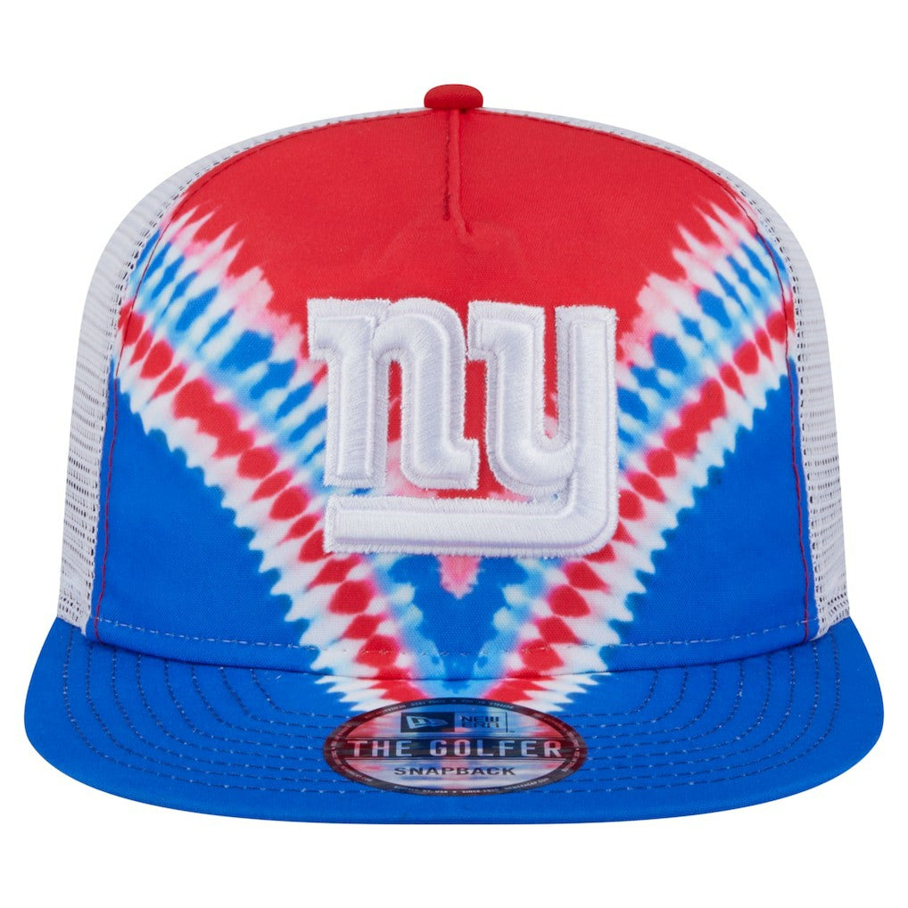 New York Giants New Era Throwback Dye Golfer Snapback Hat Red/Royal - NFL