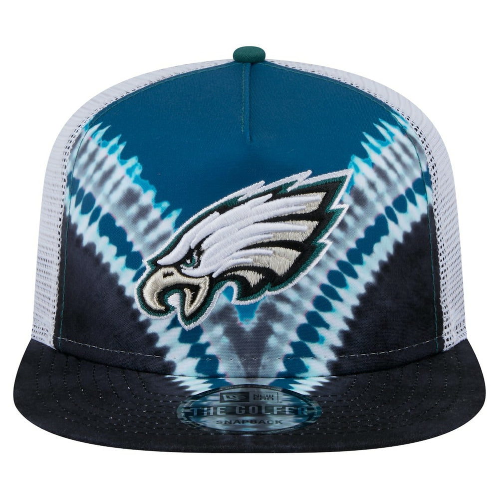 Philadelphia Eagles New Era Throwback Dye Golfer Snapback Hat Midnight Green/Black - NFL