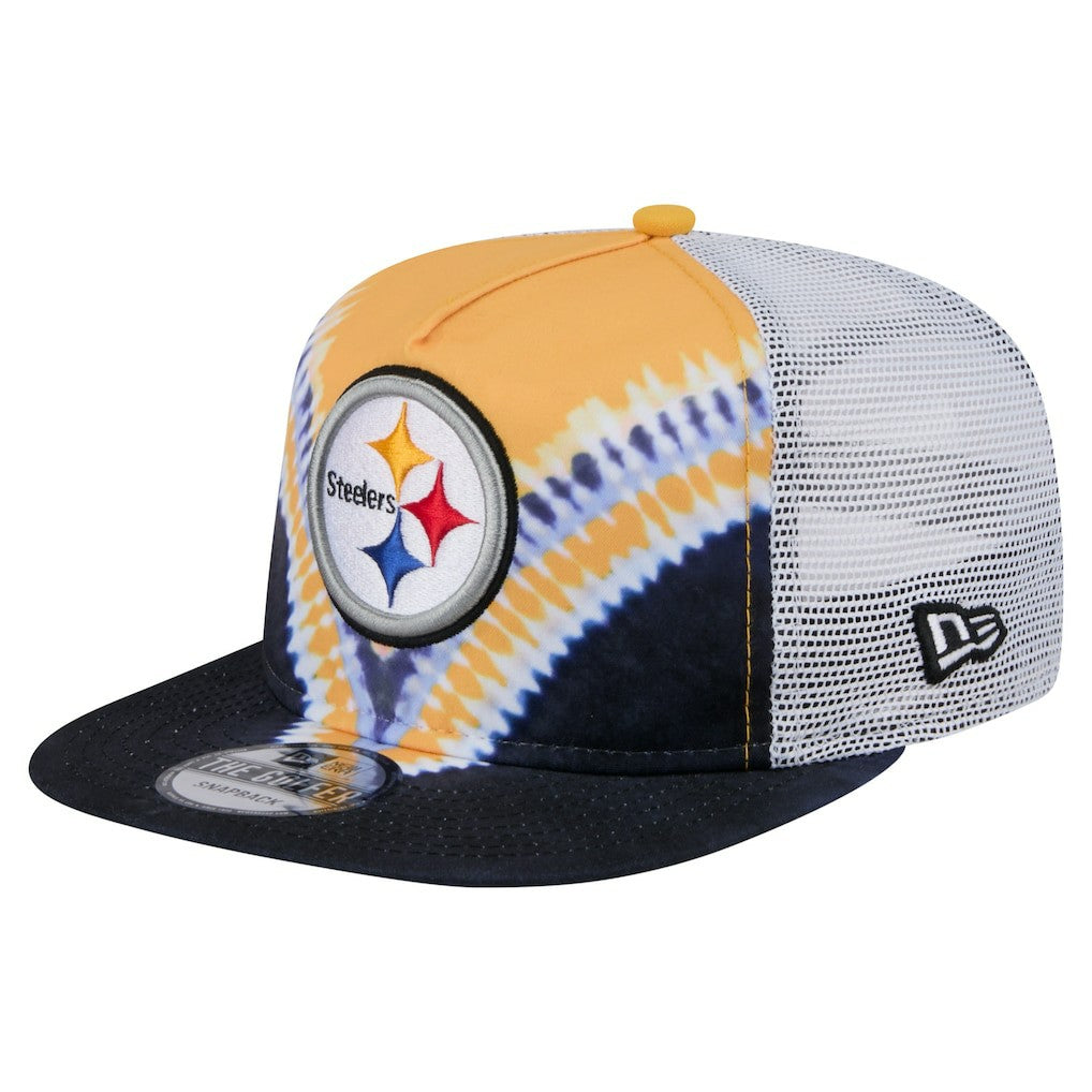 Pittsburgh Steelers New Era Throwback Dye Golfer Snapback Hat Gold/Black - NFL