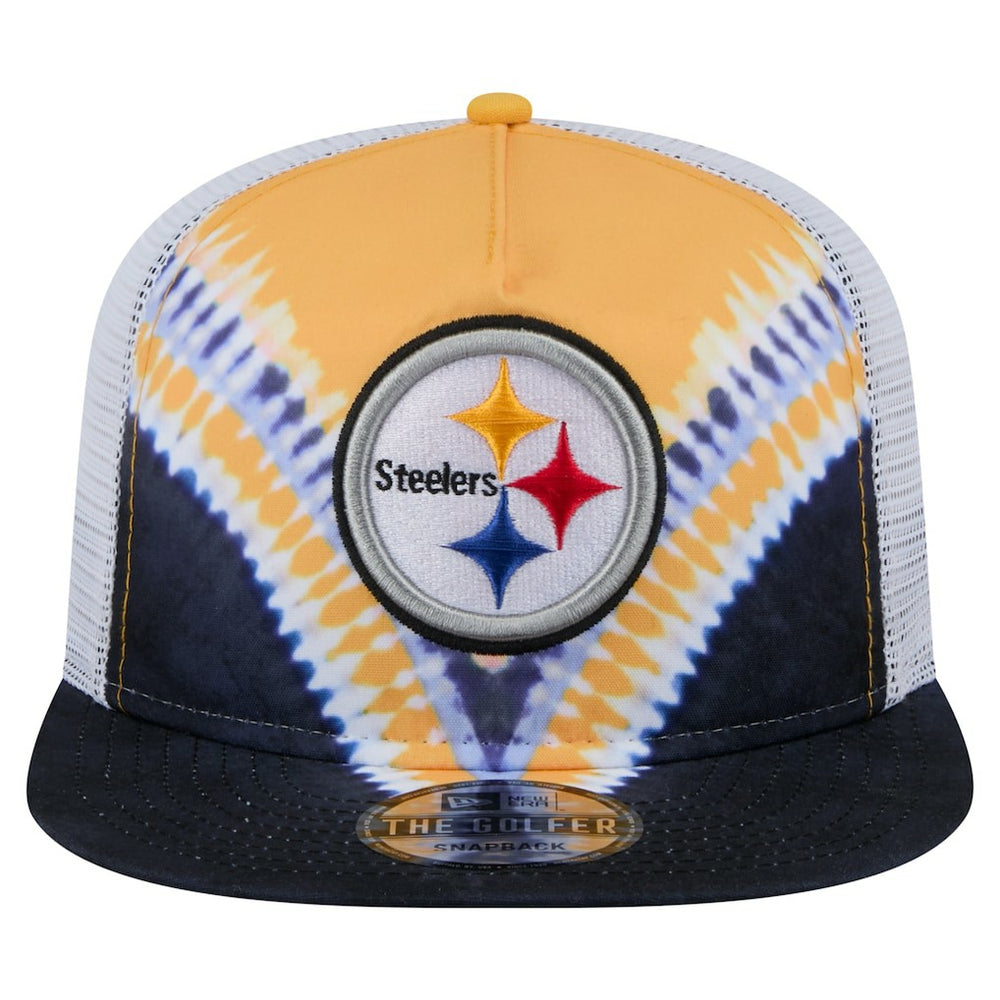 Pittsburgh Steelers New Era Throwback Dye Golfer Snapback Hat Gold/Black - NFL