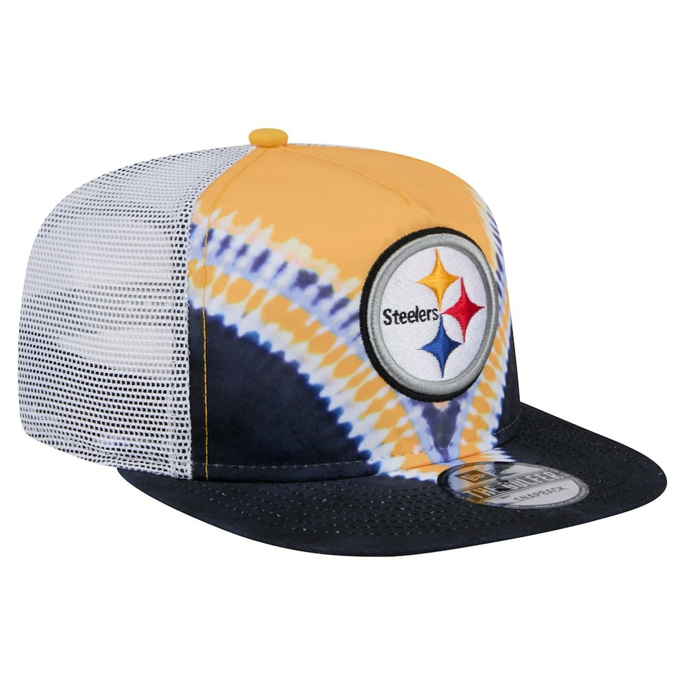 Pittsburgh Steelers New Era Throwback Dye Golfer Snapback Hat Gold/Black - NFL