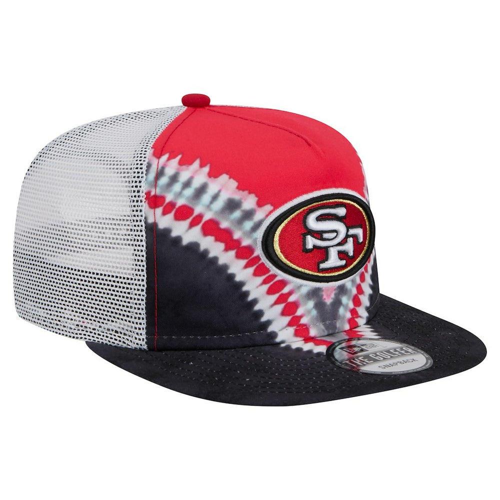 San Francisco 49ers New Era Throwback Dye Golfer Snapback Hat Scarlet/Black - NFL