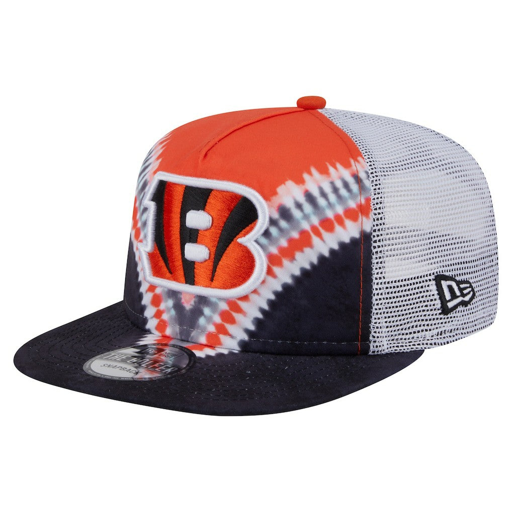 Cincinnati Bengals New Era Throwback Dye Golfer Snapback Hat Orange/Black - NFL