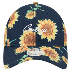 Dallas Cowboys New Era Women's Adventure Sunflower 9TWENTY Adjustable Hat Navy - NFL