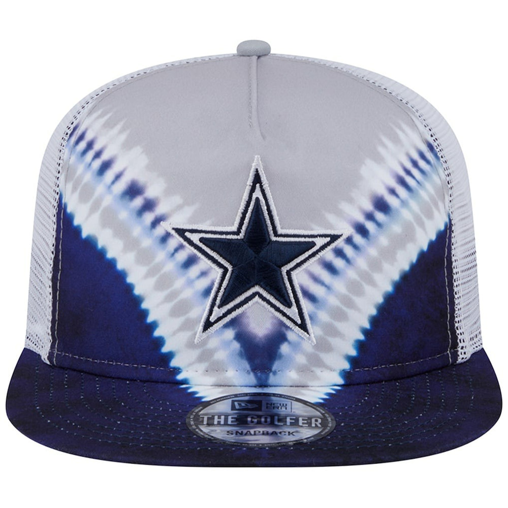 Dallas Cowboys New Era Throwback Dye Golfer Snapback Hat Gray/Navy - NFL