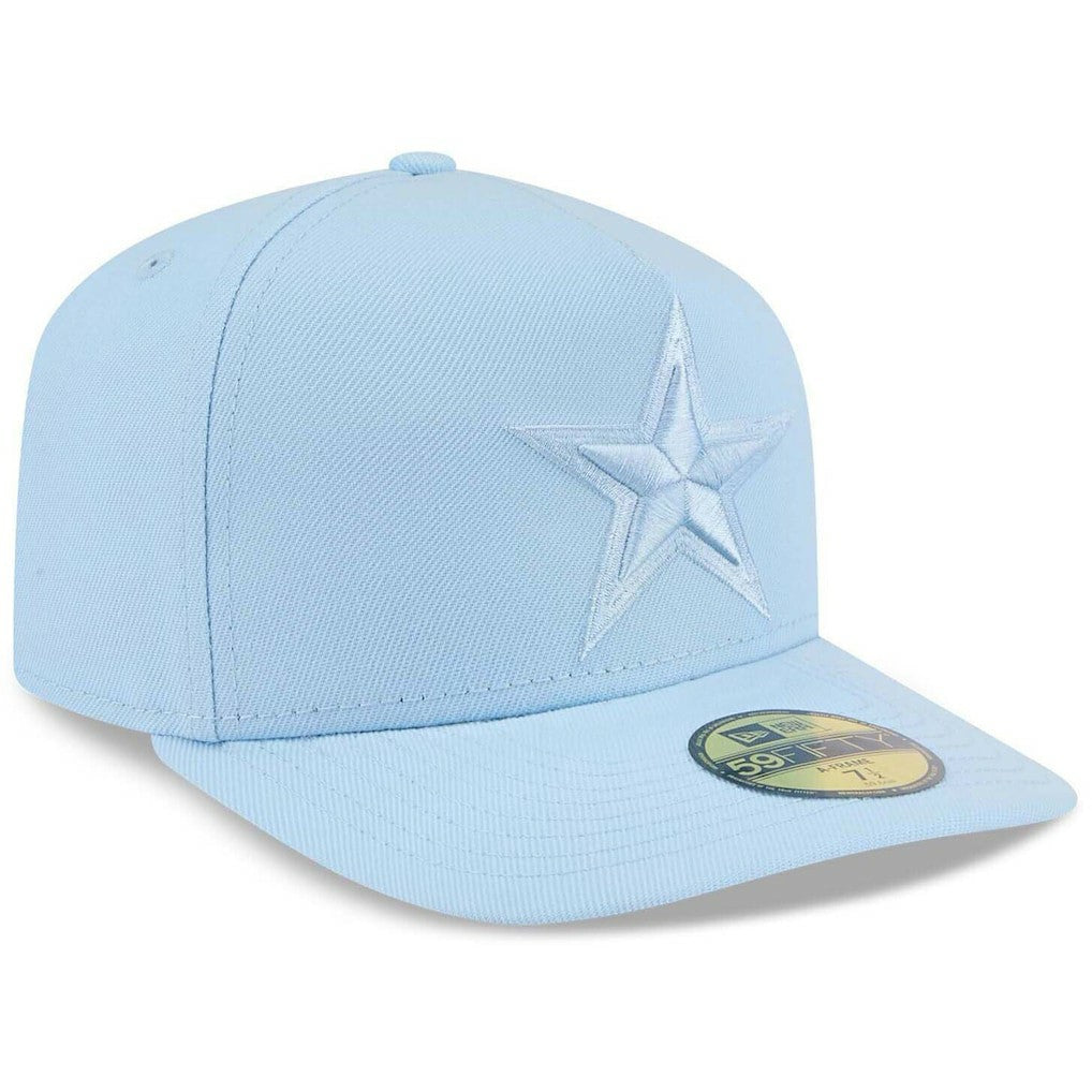 Dallas Cowboys New Era Color Pack A-Frame 59FIFTY Fitted Hat Light Blue - NFL