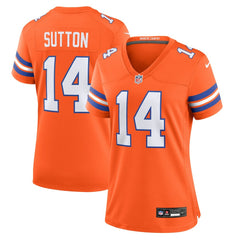 Courtland Sutton Denver Broncos Women's Mile High Collection 1977 Throwback Player Game Jersey Orange - Nike