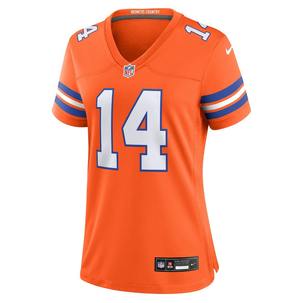 Courtland Sutton Denver Broncos Women's Mile High Collection 1977 Throwback Player Game Jersey Orange - Nike