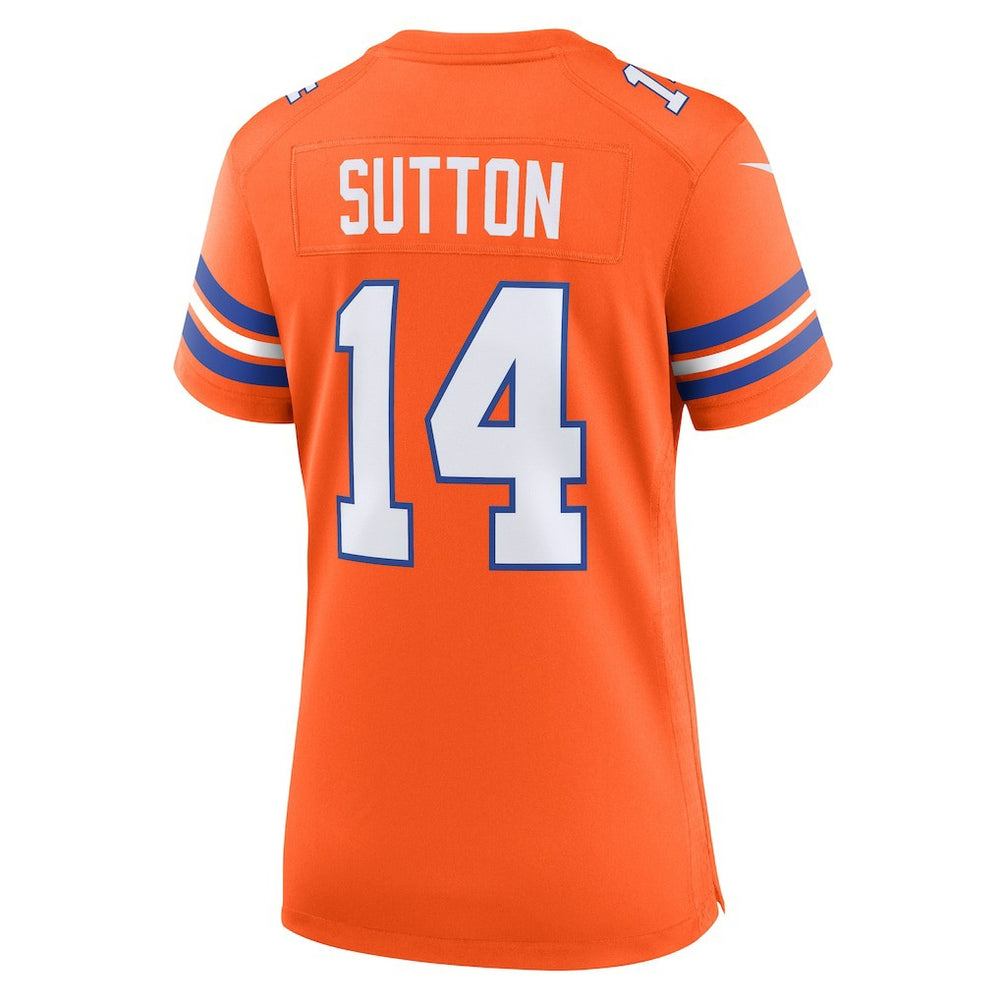 Courtland Sutton Denver Broncos Women's Mile High Collection 1977 Throwback Player Game Jersey Orange - Nike