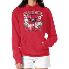 Washington Capitals G-III 4Her by Carl Banks Women's Flower Logo Pullover Hoodie Red