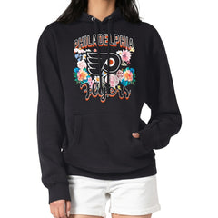 Philadelphia Flyers - G-III 4Her by Carl Banks Women's Flower Logo Pullover Hoodie Black