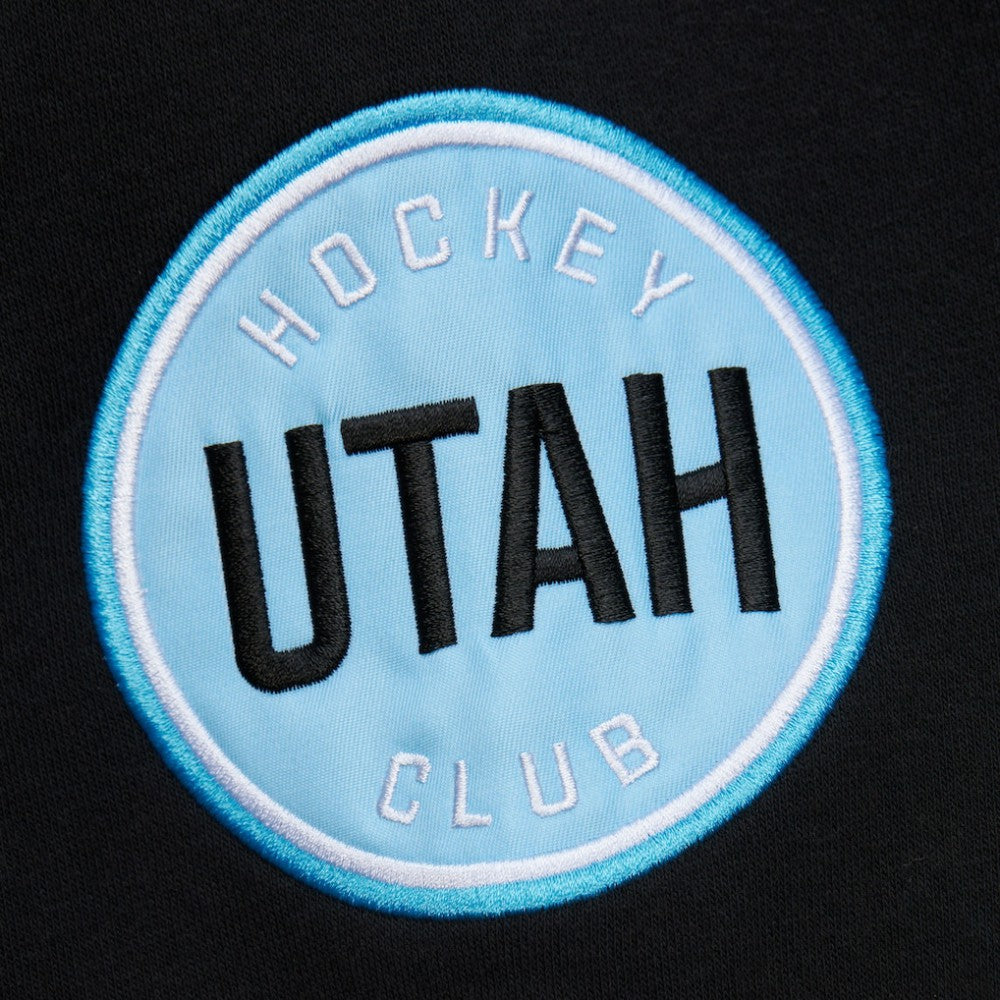 Utah Hockey Club Mitchell & Ness Heritage Lace-Up Pullover Sweatshirt Black