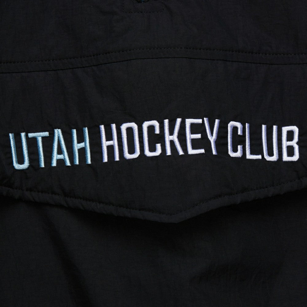 Utah Hockey Club Mitchell & Ness Retro Anorak Half-Zip Jacket Black