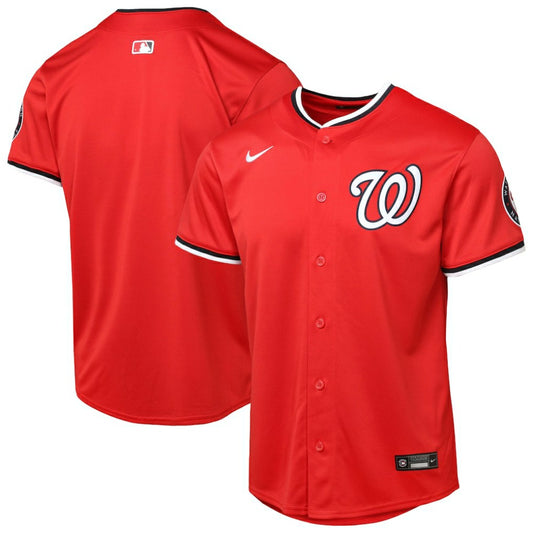 Washington Nationals Youth Alternate 2 Limited Jersey - Red | MLB Jerseys