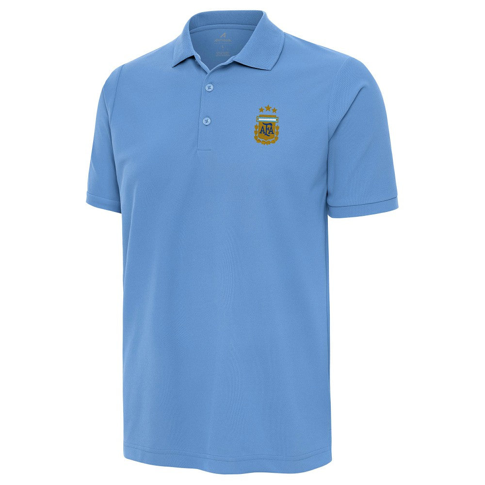 Argentina National Team Antigua Legacy Pique Polo - Powder Blue