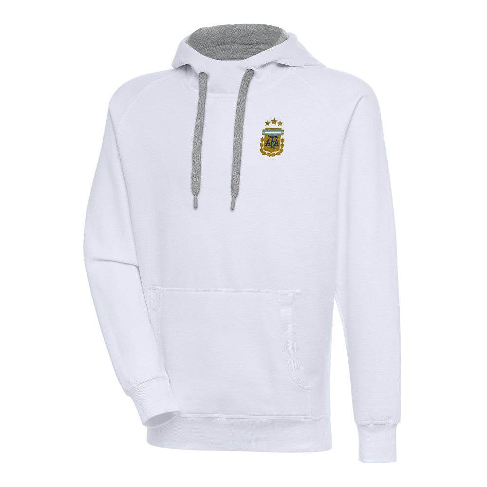 Argentina National Team Antigua Victory Pullover Hoodie - White