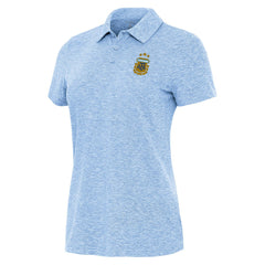Argentina National Team Antigua Women's Matter Polo - Heather Powder Blue