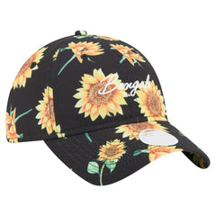 Cincinnati Bengals New Era Women's Adventure Sunflower 9TWENTY Adjustable Hat Black - NFL