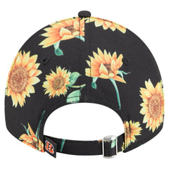 Cincinnati Bengals New Era Women's Adventure Sunflower 9TWENTY Adjustable Hat Black - NFL