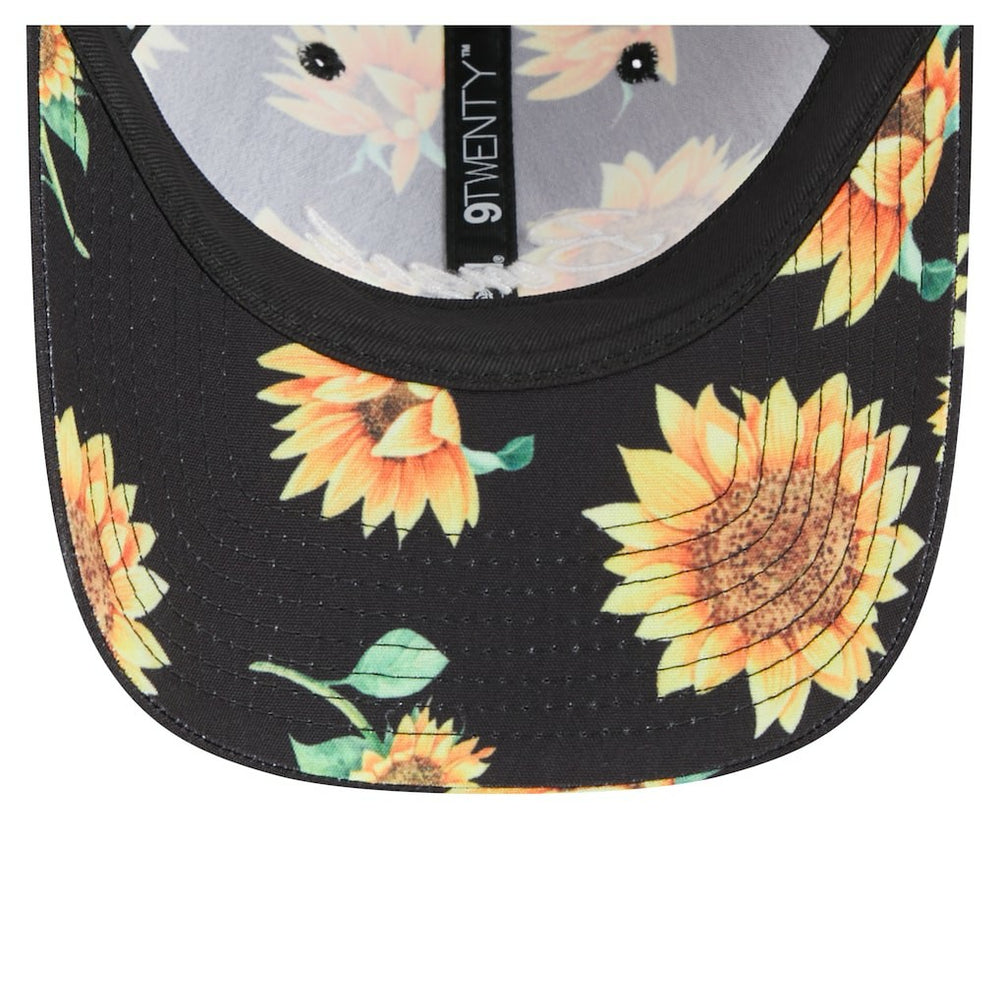 Cincinnati Bengals New Era Women's Adventure Sunflower 9TWENTY Adjustable Hat Black - NFL