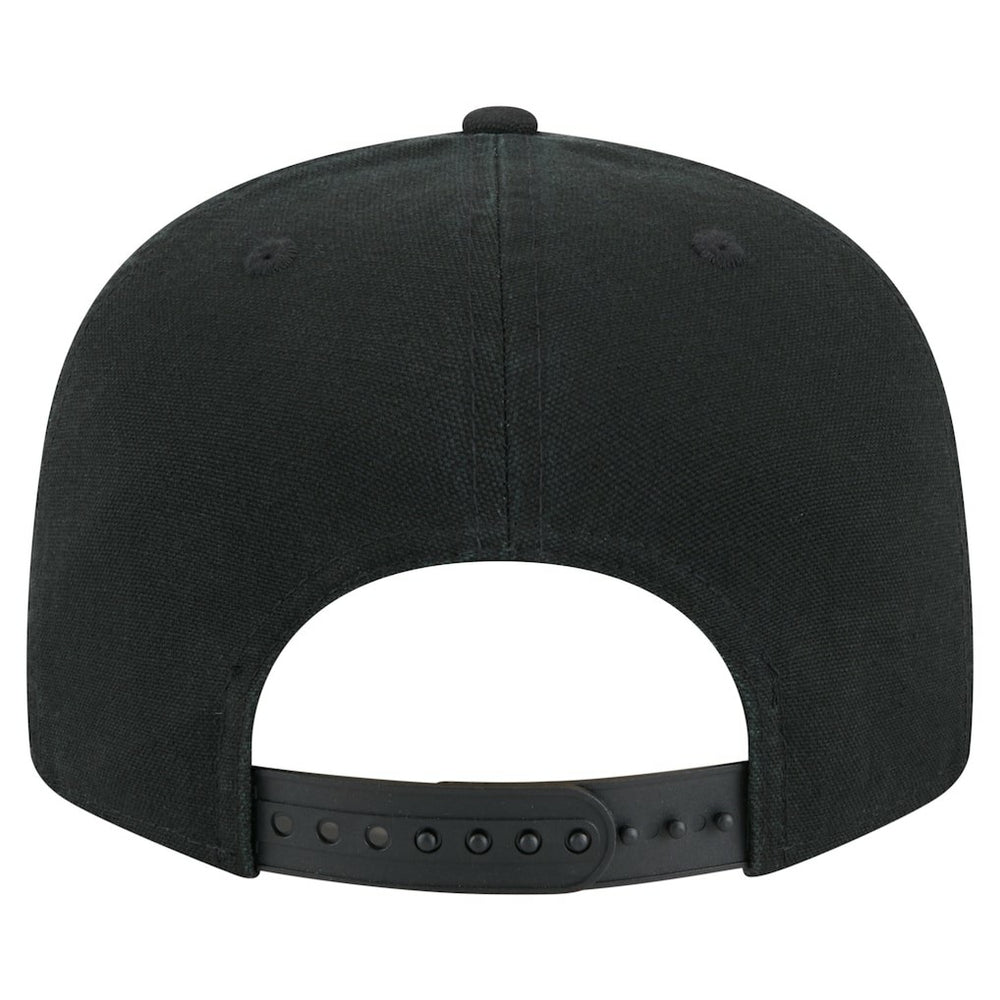 Detroit Lions New Era Adventure Canvas Split Panel 9FIFTY Snapback Hat Black - NFL