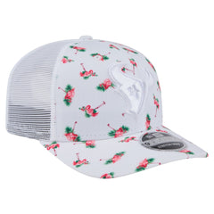 Houston Texans New Era Adventure Flamingo Pattern 9SEVENTY Stretch-Snap Hat White - NFL