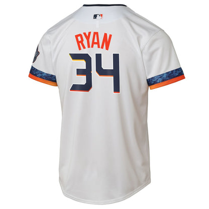 Nolan Ryan Houston Astros Nike Youth 2025 City Connect Limited Player Jersey - White | MLB Jerseys