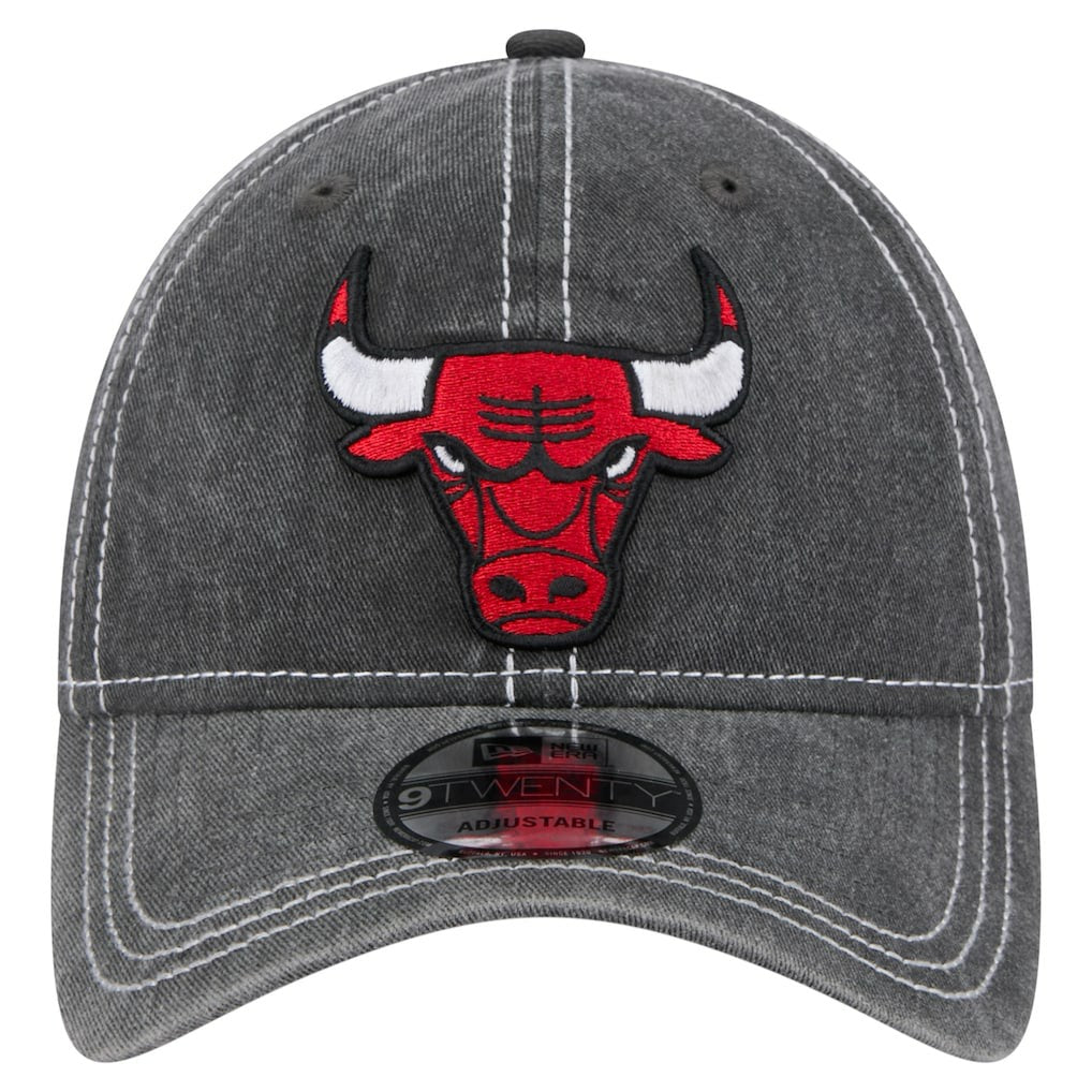 New Era - Chicago Bulls Pigment Dyed 9TWENTY Adjustable Hat - Black