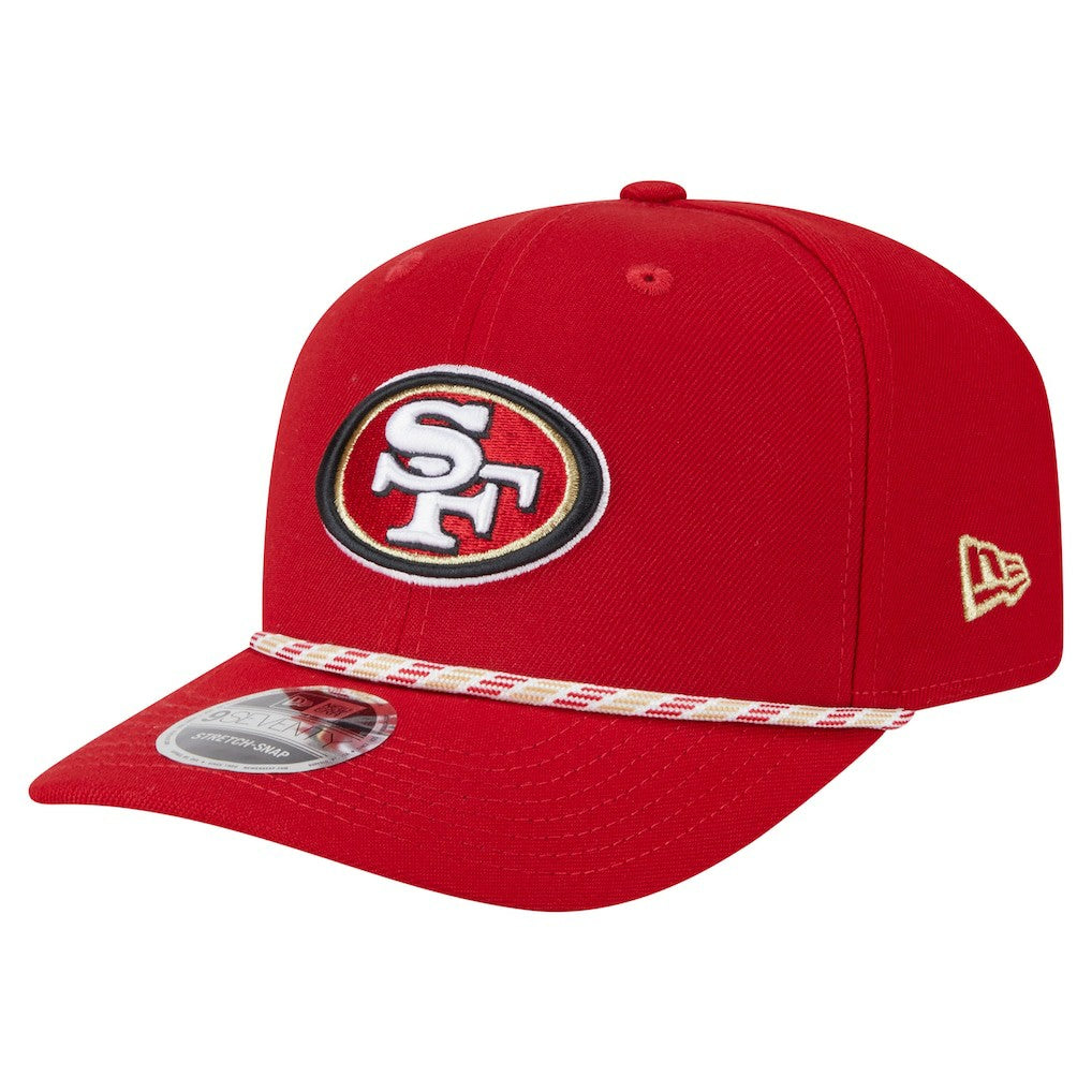 San Francisco 49ers New Era Gameday Multi Rope 9SEVENTY Stretch-Snap Hat Scarlet - NFL