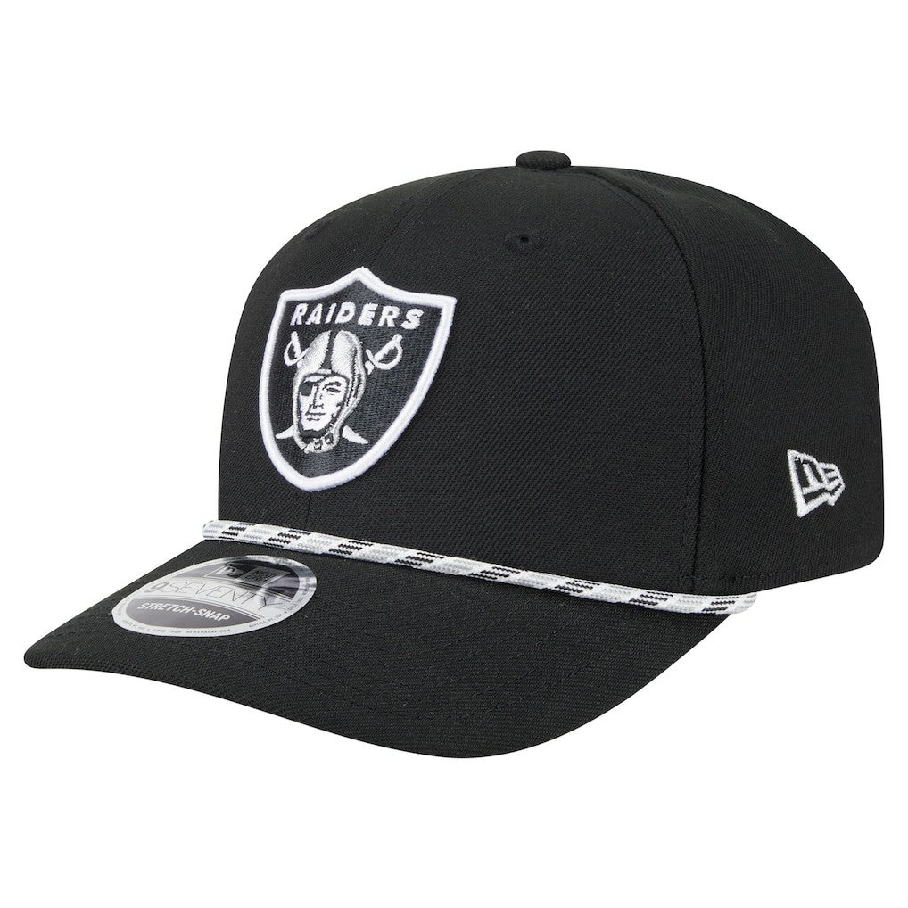 Las Vegas Raiders New Era Gameday Multi Rope 9SEVENTY Stretch-Snap Hat Black - NFL