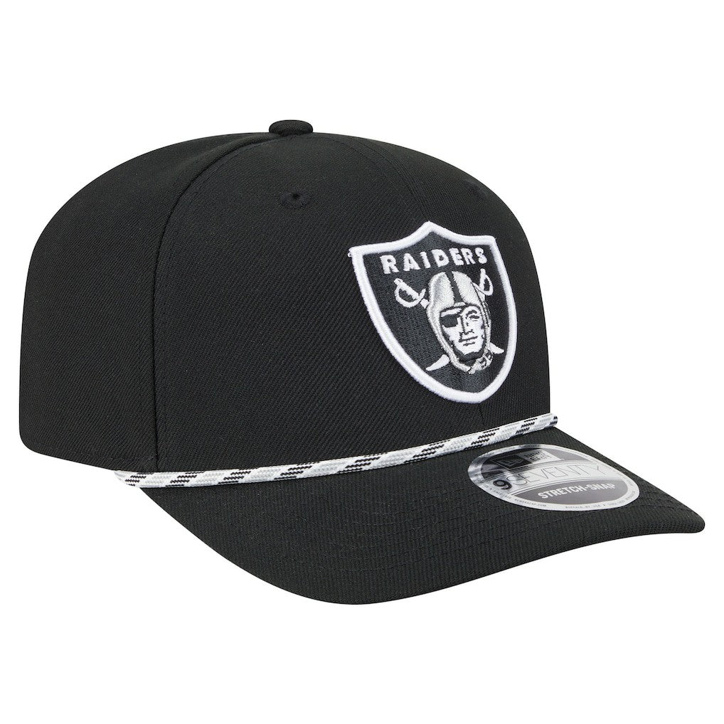 Las Vegas Raiders New Era Gameday Multi Rope 9SEVENTY Stretch-Snap Hat Black - NFL