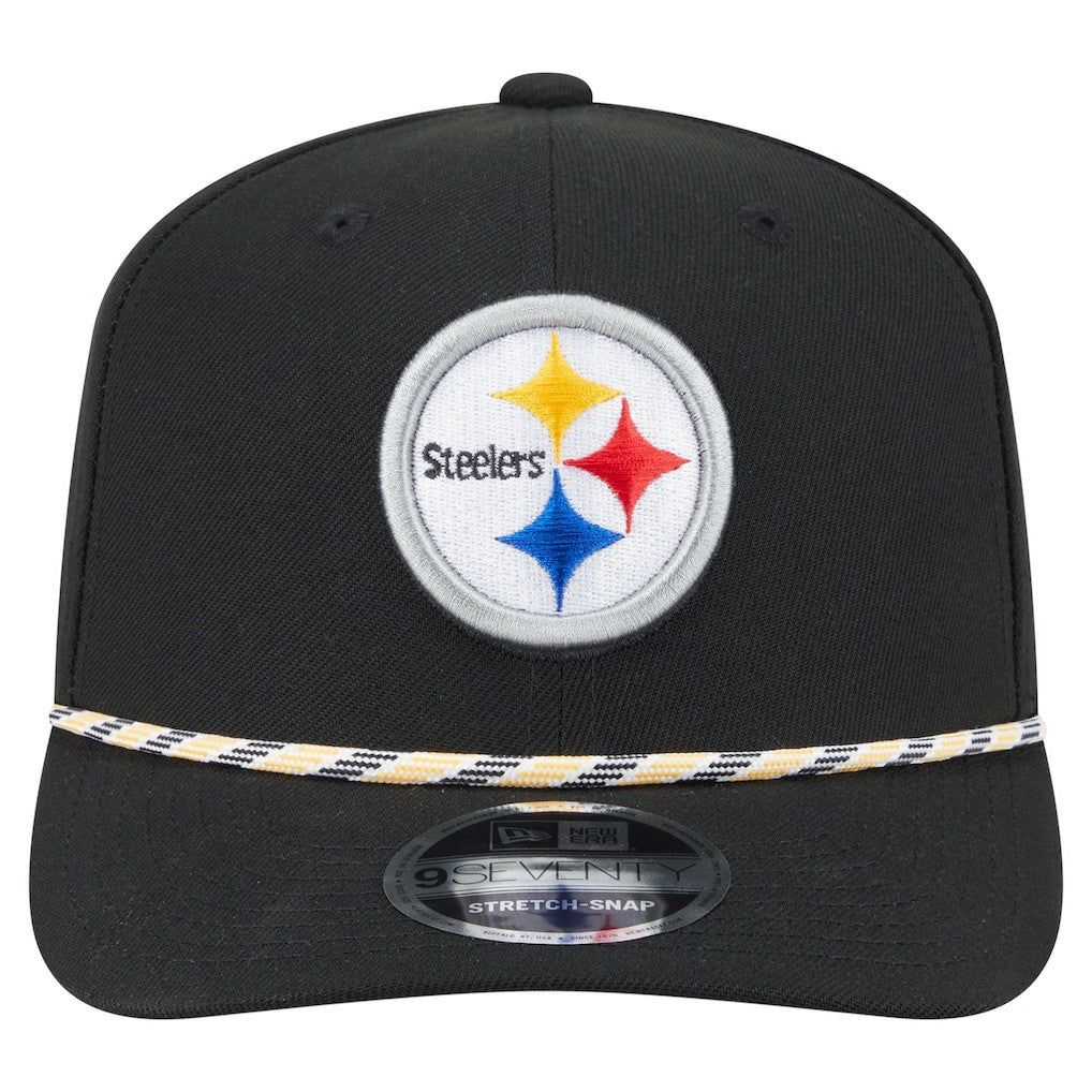 Pittsburgh Steelers New Era Gameday Multi Rope 9SEVENTY Stretch-Snap Hat Black - NFL
