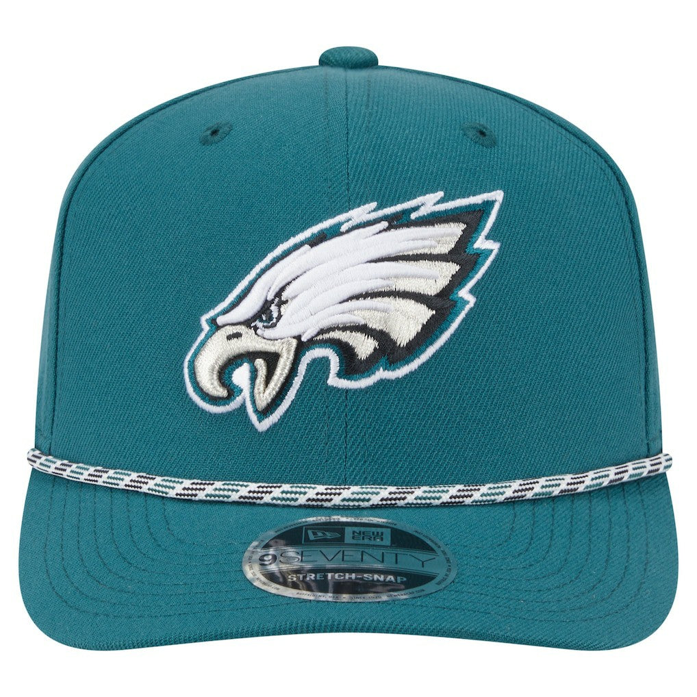 Philadelphia Eagles New Era Gameday Multi Rope 9SEVENTY Stretch-Snap Hat Midnight Green - NFL