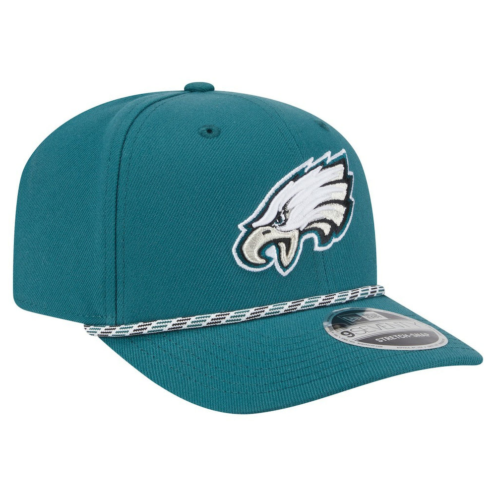 Philadelphia Eagles New Era Gameday Multi Rope 9SEVENTY Stretch-Snap Hat Midnight Green - NFL