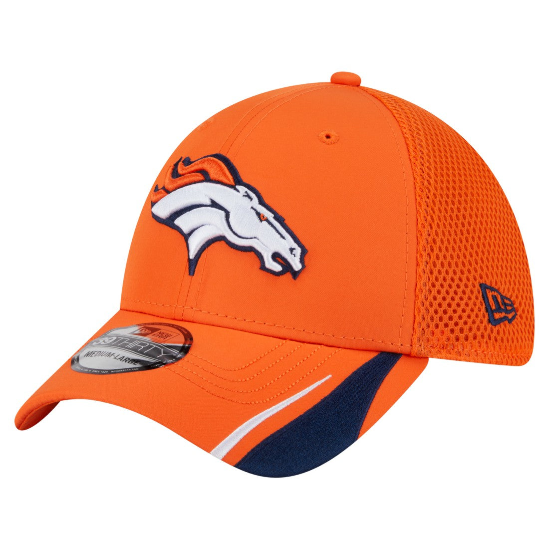 Denver Broncos New Era Game Day Linear 39THIRTY Flex Hat Orange - NFL
