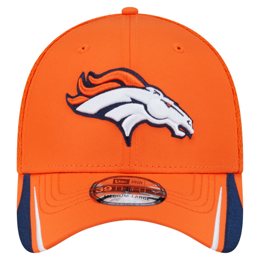 Denver Broncos New Era Game Day Linear 39THIRTY Flex Hat Orange - NFL