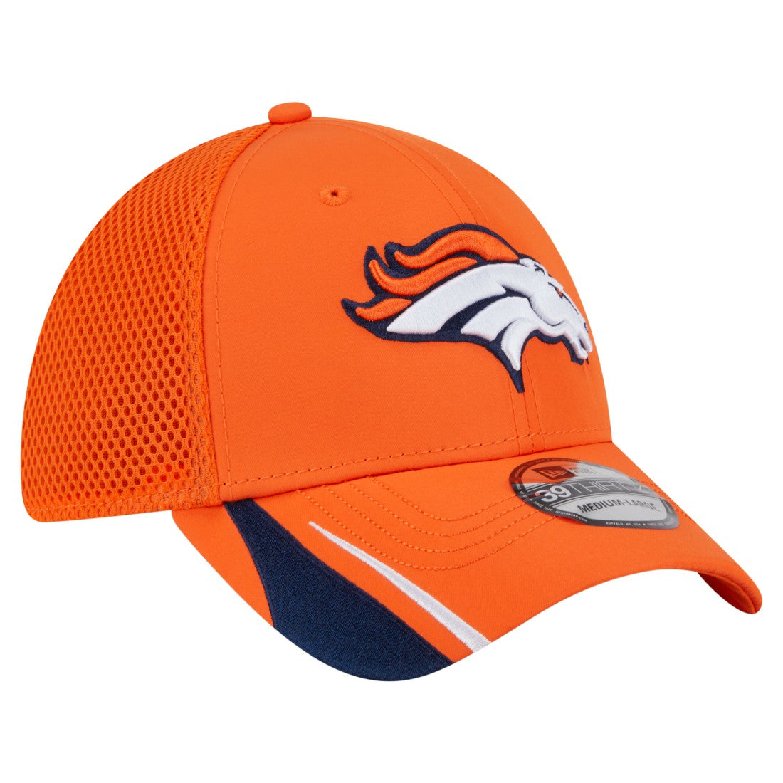 Denver Broncos New Era Game Day Linear 39THIRTY Flex Hat Orange - NFL