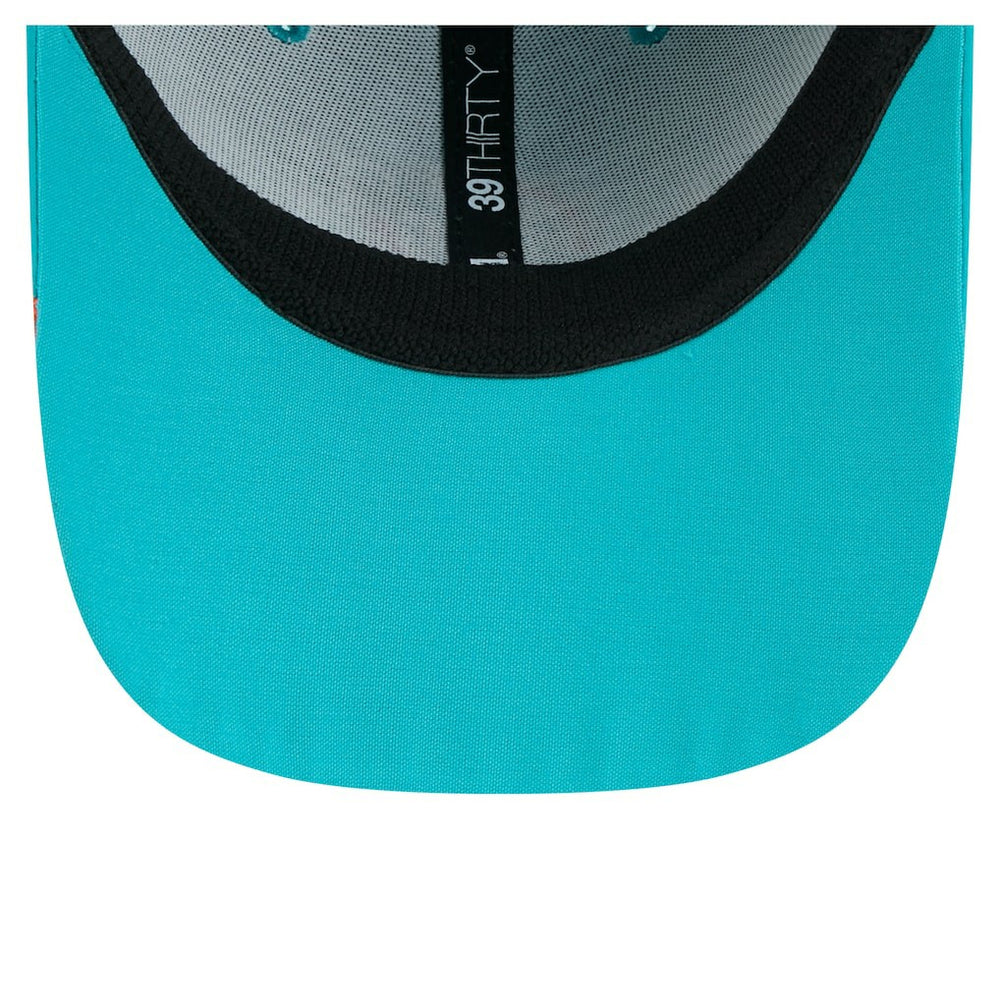 Miami Dolphins New Era Game Day Linear 39THIRTY Flex Hat Aqua - NFL