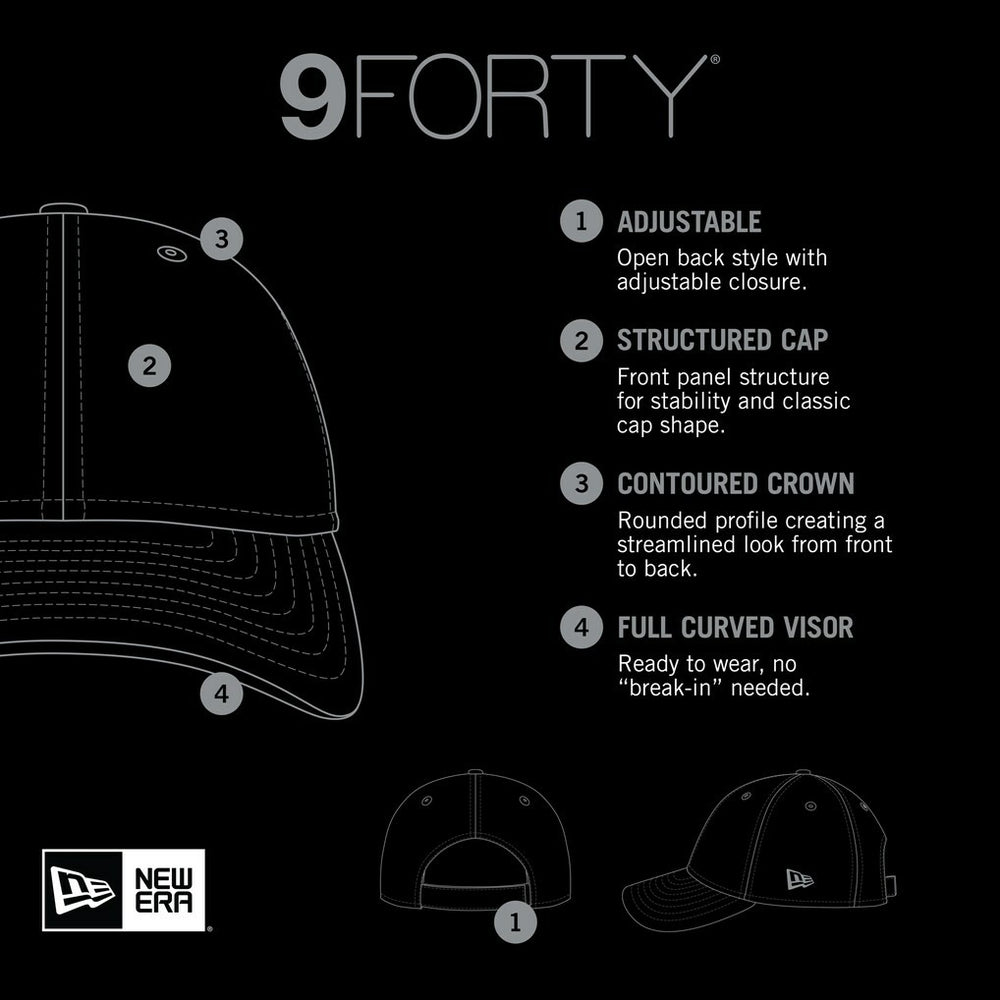 San Francisco 49ers New Era Gradient 9FORTY Adjustable Hat Black - NFL