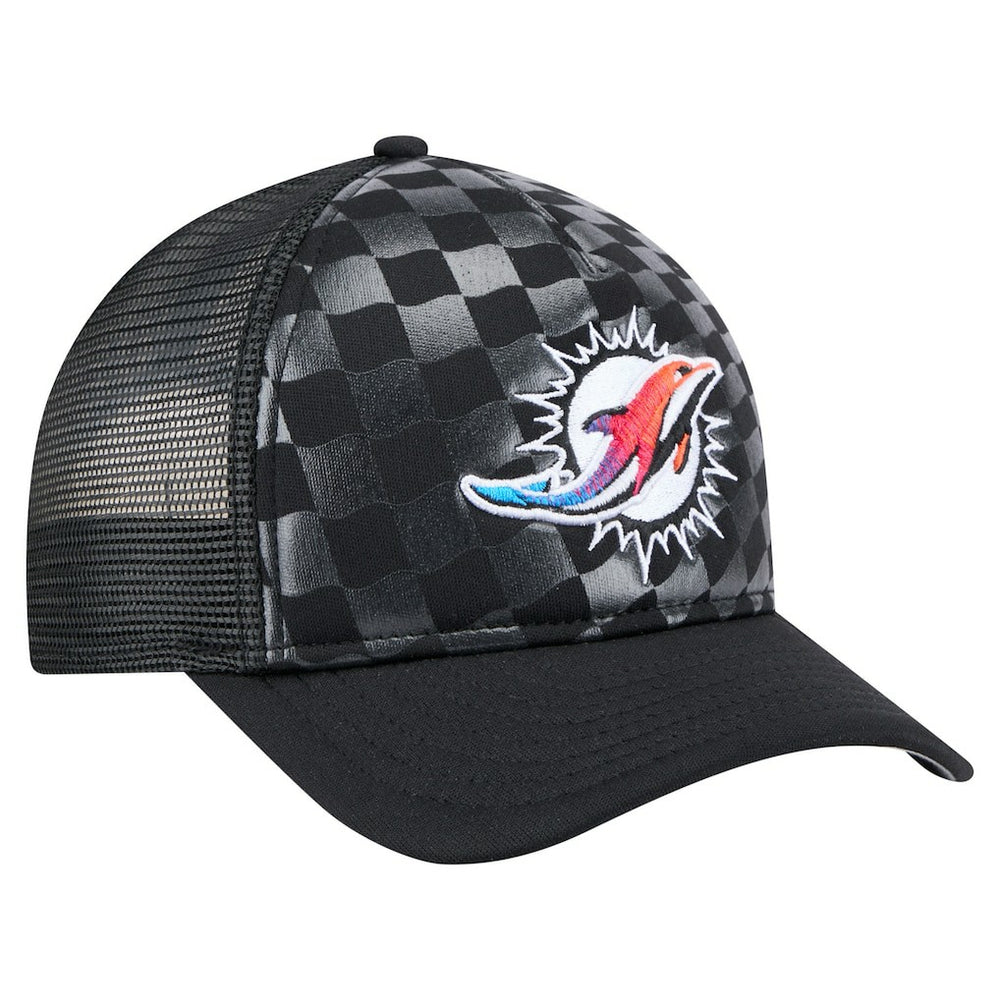 Miami Dolphins New Era Gradient 9FORTY Adjustable Hat Black - NFL