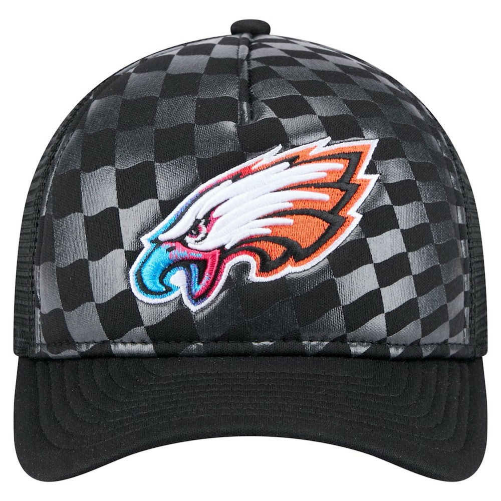 Philadelphia Eagles New Era Gradient 9FORTY Adjustable Hat Black - NFL