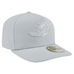 Miami Dolphins New Era Color Pack A-Frame 59FIFTY Fitted Hat Gray - NFL