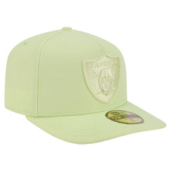Las Vegas Raiders New Era Color Pack A-Frame 59FIFTY Fitted Hat Light Green - NFL