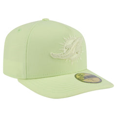 Miami Dolphins New Era Color Pack A-Frame 59FIFTY Fitted Hat Light Green - NFL
