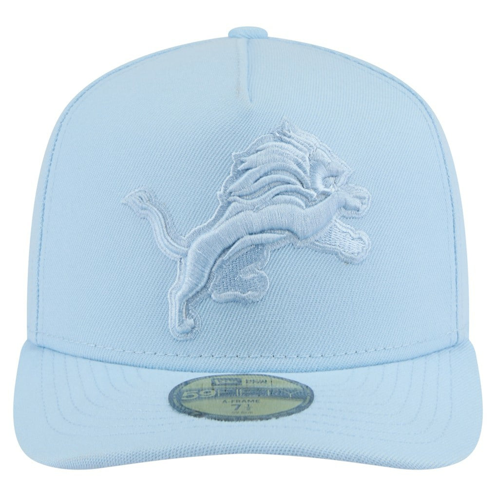 Detroit Lions New Era Color Pack A-Frame 59FIFTY Fitted Hat Light Blue - NFL